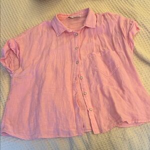 Zara linen button down